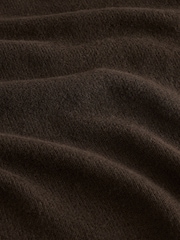Chocolate Brown Cosy Soft Touch Long Sleeve Crewneck Jumper Top - Image 7 of 7
