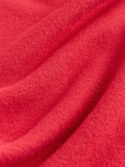 Cherry Red Cosy Soft Touch Long Sleeve Crewneck Jumper Top - Image 2 of 3