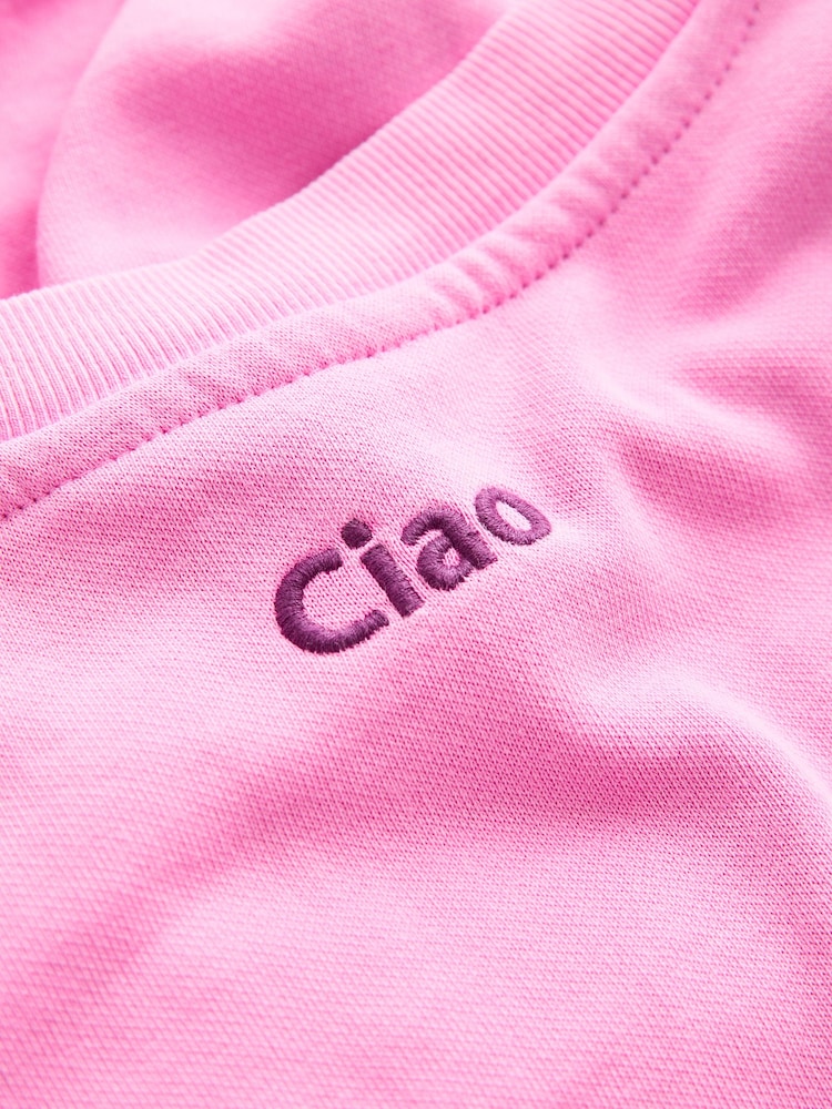 Rosa - Positano City Graphic Print Crew Neck Sweatshirt - Imagem 2 de 3