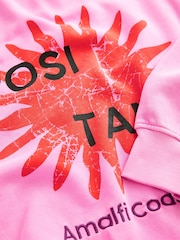 Rosa - Positano City Graphic Print Crew Neck Sweatshirt - Imagem 3 de 3