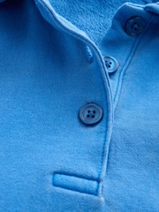 Azul cobalto - Moletom Rugby Loopback Polo Collard Manga Longa - Imagem 7 de 8