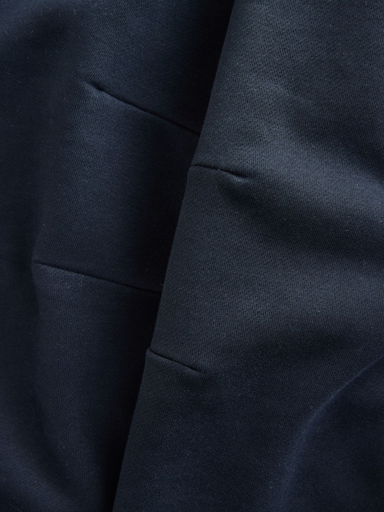 Black Barrel Leg Balloon Shaped Heavyweight Joggers - Image 3 of 3