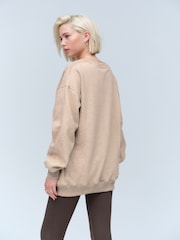 Neutral Relaxed Fit Essentials Longline Sweatshirt - Image 2 of 8