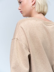 Neutral Relaxed Fit Essentials Longline Sweatshirt - Image 5 of 8