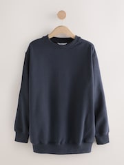 Marinha - Moletom de palangre Relaxed Fit Essentials - Imagem 10 de 12