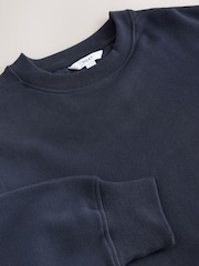 Marinha - Moletom de palangre Relaxed Fit Essentials - Imagem 12 de 12