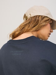 Marinha - Moletom de palangre Relaxed Fit Essentials - Imagem 4 de 12