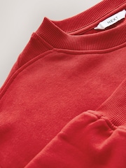 Cherry Red Relaxed Fit Essentials Longline Sweatshirt - Image 7 of 8