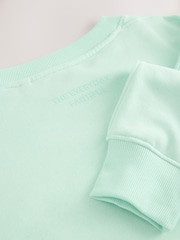 Aqua Blue Relaxed Fit Essentials Longline Sweatshirt - Image 7 of 7