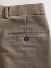 Marrón seta - Regular Fit Smart Signature Emmetex Moleskin Italian Fabric Chino Trousers - Imagen 4 de 6