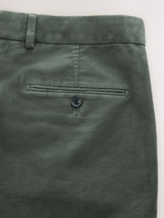 Verde salvia - Regular Fit Smart Signature Emmetex Moleskin Italian Fabric Chino Trousers - Imagen 4 de 4