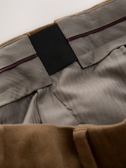 Tan Brown - Regular Fit Smart Signature Emmetex Moleskin Italian Fabric Chino Trousers - Image 11 of 11