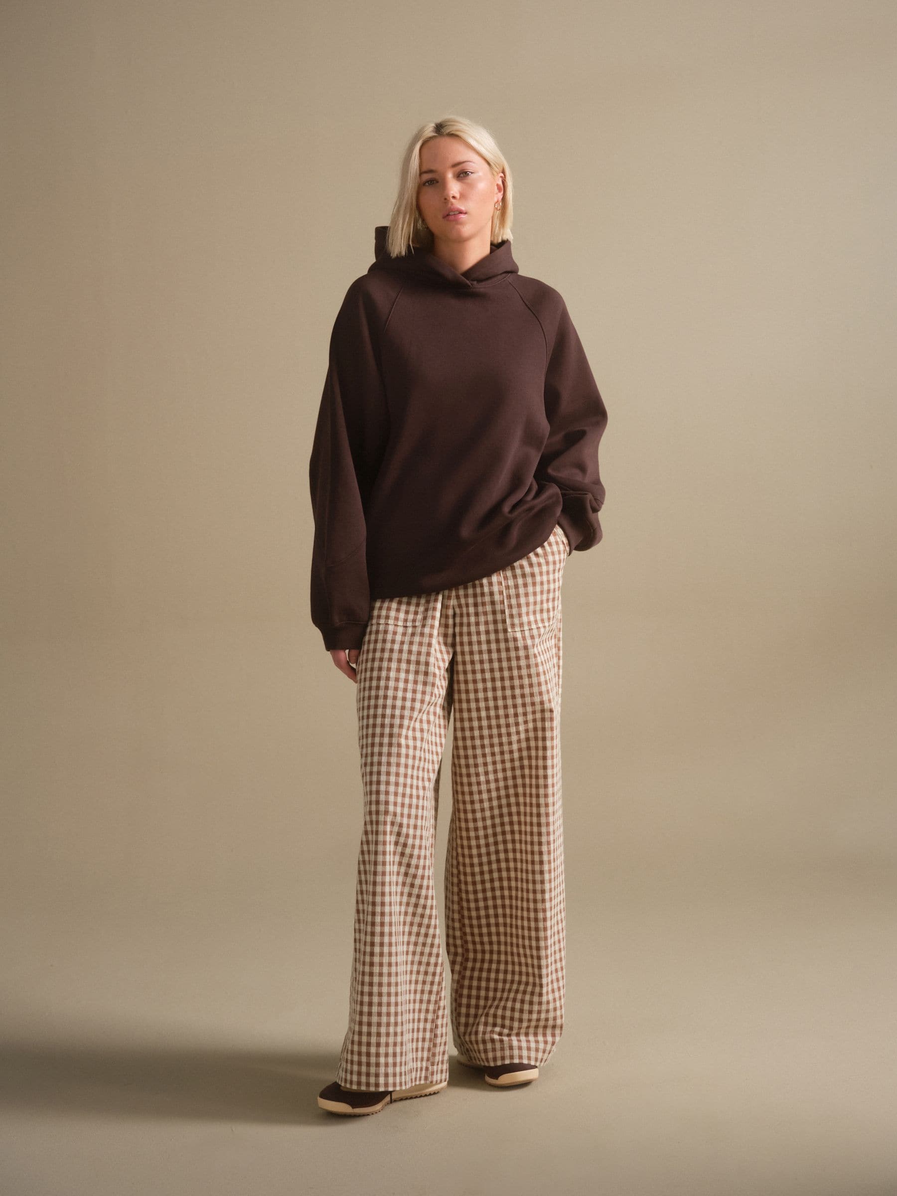 Buy Chocolate Brown Relaxed Fit Heavyweight Longline Hoodie from