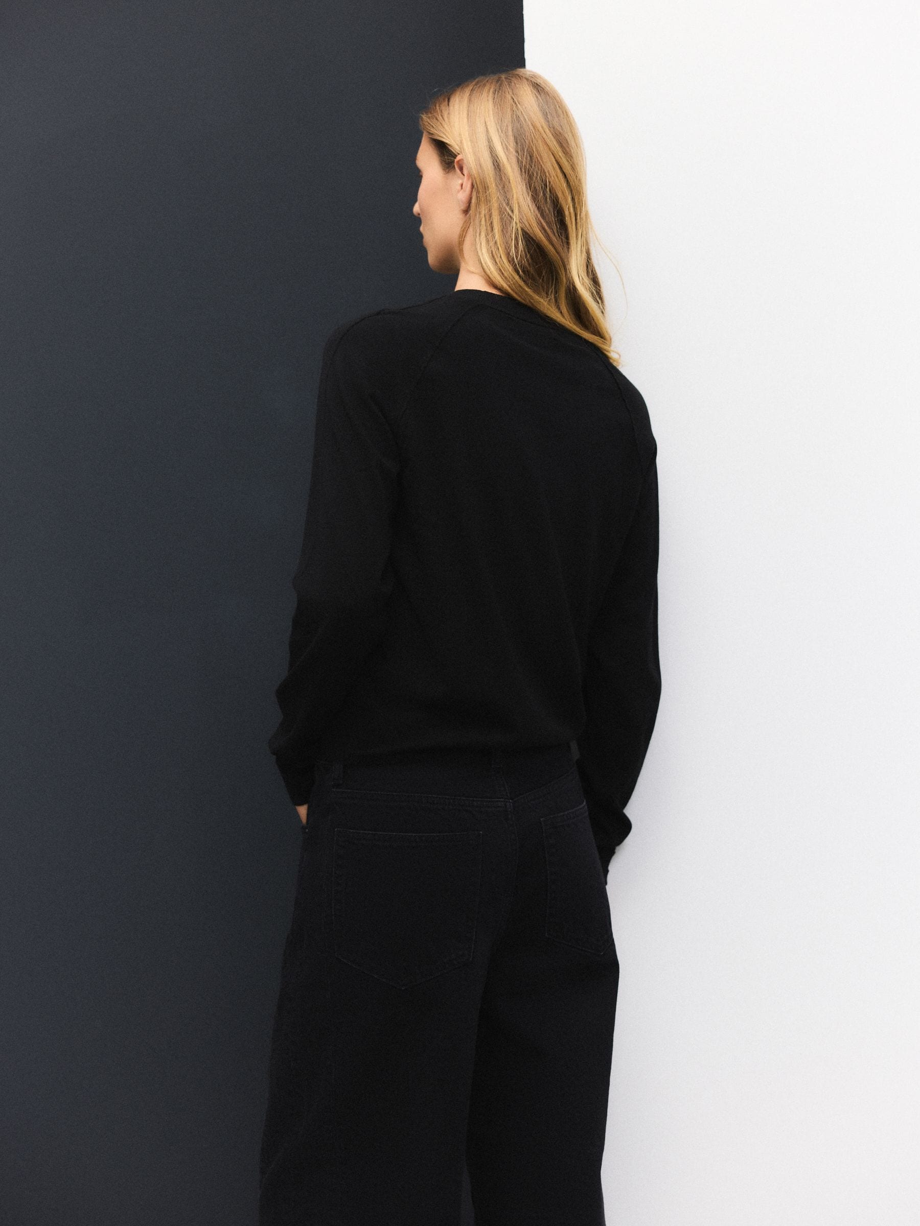 Buy Black Soft Touch Crew Neck Cotton Rich Jumper from Next USA