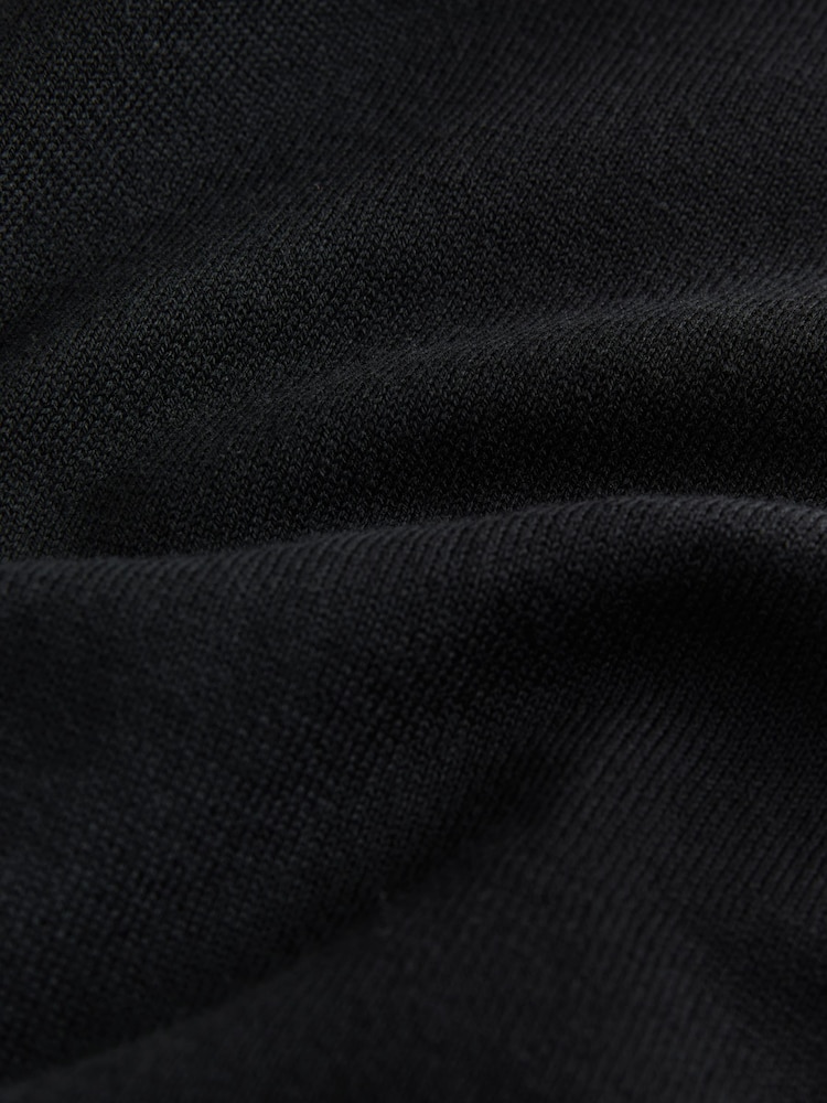 Black Soft Touch Crew Neck Cotton Rich Jumper - Image 7 of 7