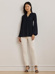 Lauren Ralph Lauren Keslina Stretch Twill Skinny Fit Trousers - Image 3 of 7
