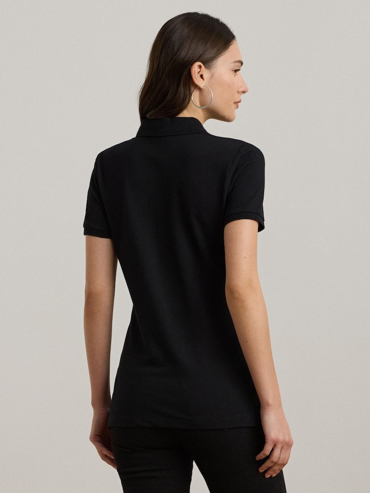 Lauren Ralph Lauren Piqué Crest Logo Polo Shirt - Image 4 of 7