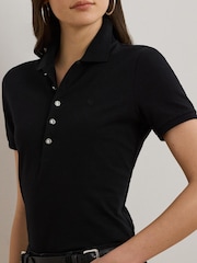 Lauren Ralph Lauren Piqué Crest Logo Polo Shirt - Image 5 of 7