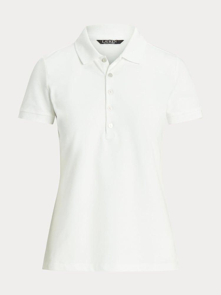 Lauren Ralph Lauren Piqué Crest Logo Polo Shirt - Image 11 of 11