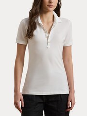 Lauren Ralph Lauren Piqué Crest Logo Polo Shirt - Image 4 of 11