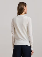 Bela - Lauren Ralph Lauren Denzel z gumbi po celotni dolžini Knit pletena jopa - Slika 2 iz 8