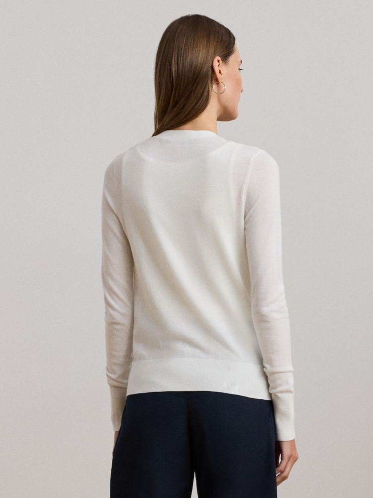 Lauren Ralph Lauren Denzel Button Through Knit Cardigan - Image 2 of 8 Lauren Ralph Lauren Denzel Button Through Knit Cardigan - Image 2 of 8