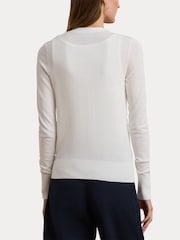 Bela - Lauren Ralph Lauren Denzel z gumbi po celotni dolžini Knit pletena jopa - Slika 6 iz 8