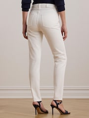Lauren Ralph Lauren High Rise Skinny Ankle Stretch Denim Jeans - Image 4 of 9