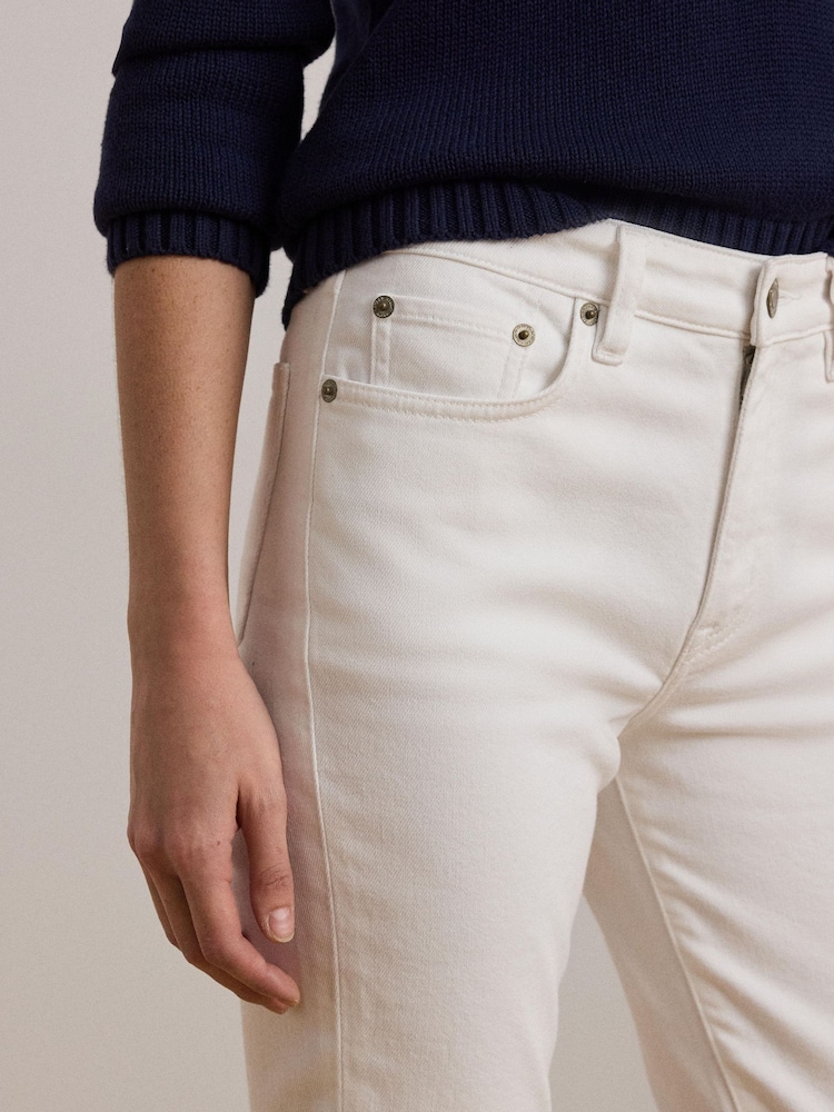 Lauren Ralph Lauren High Rise Skinny Ankle Stretch Denim Jeans - Image 5 of 9