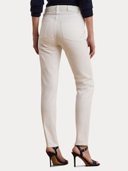 Lauren Ralph Lauren High Rise Skinny Ankle Stretch Denim Jeans - Image 6 of 9