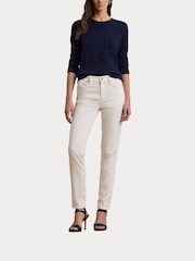 Lauren Ralph Lauren High Rise Skinny Ankle Stretch Denim Jeans - Image 8 of 9