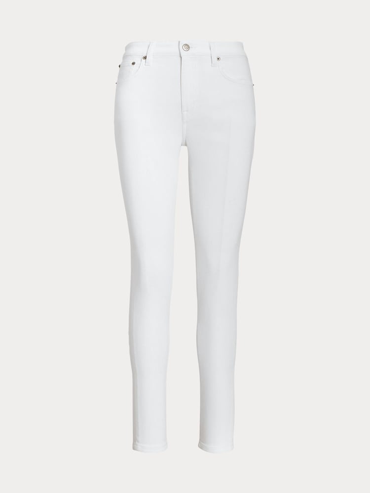 Lauren Ralph Lauren High Rise Skinny Ankle Stretch Denim Jeans - Image 9 of 9