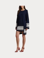 Lauren Ralph Lauren Curve Jabret Nautical Long Knit Cardigan - Image 7 of 10