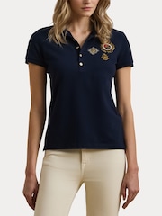 Lauren Ralph Lauren Crest-Patch Piqué Polo Shirt - Image 6 of 8