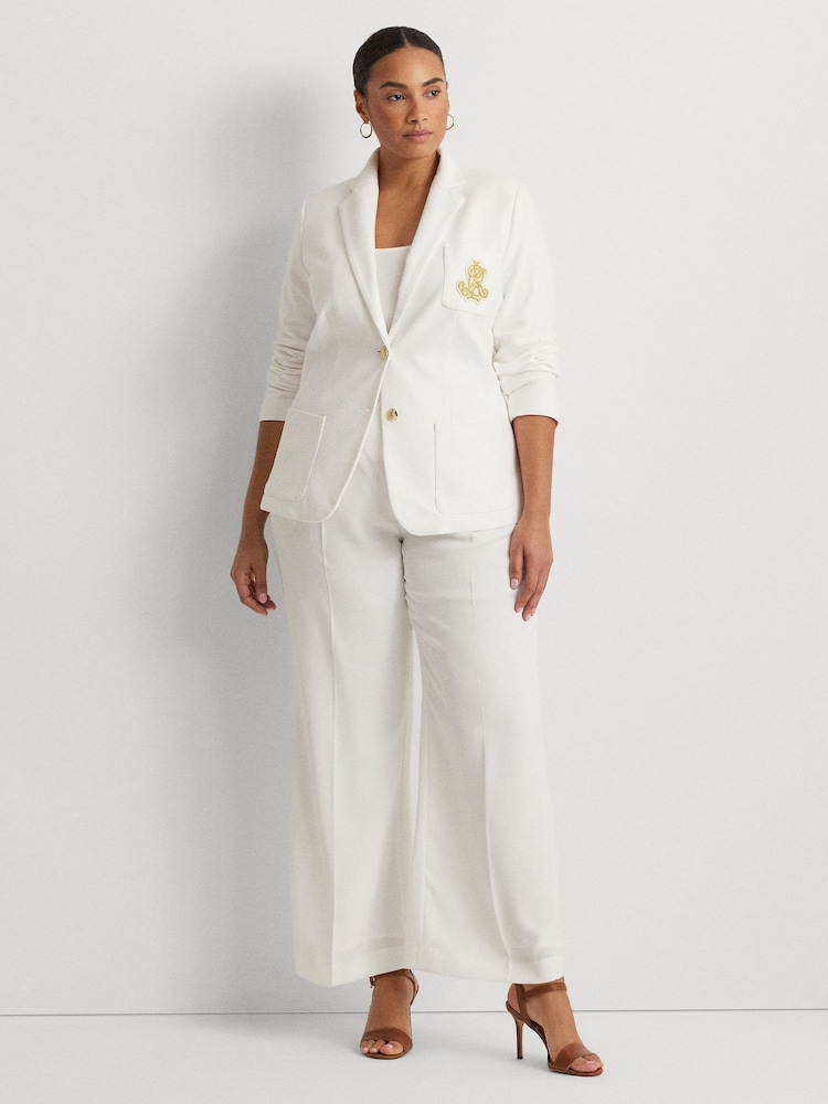 Lauren Ralph Lauren Curve Anfisa Crest Logo Blazer Jacket - Image 3 of 6