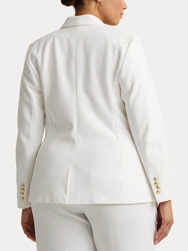 Lauren Ralph Lauren Curve Anfisa Crest Logo Blazer Jacket - Image 5 of 6