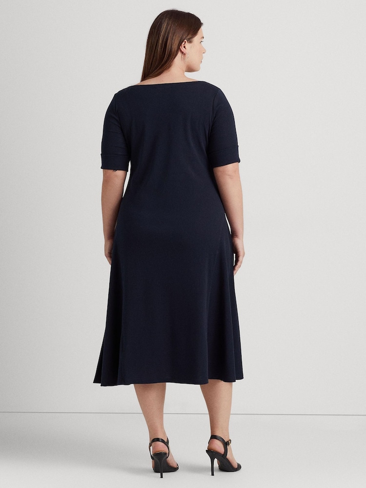 Lauren Ralph Lauren Munzie Stretch Jersey Midi Dress - Image 2 of 8