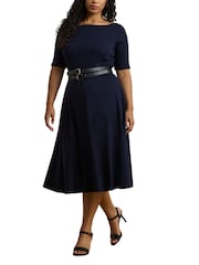 Lauren Ralph Lauren Munzie Stretch Jersey Midi Dress - Image 5 of 8