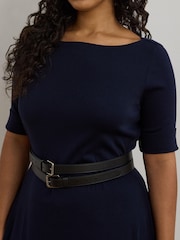 Lauren Ralph Lauren Munzie Stretch Jersey Midi Dress - Image 7 of 8