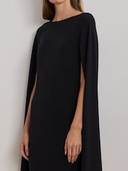 Lauren Ralph Lauren Petra Cape Georgette Cocktail Mini Dress - Image 3 of 8