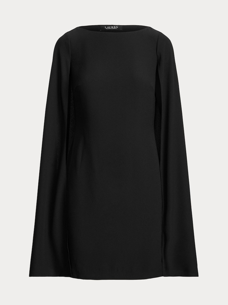 Lauren Ralph Lauren Petra Cape Georgette Cocktail Mini Dress - Image 8 of 8