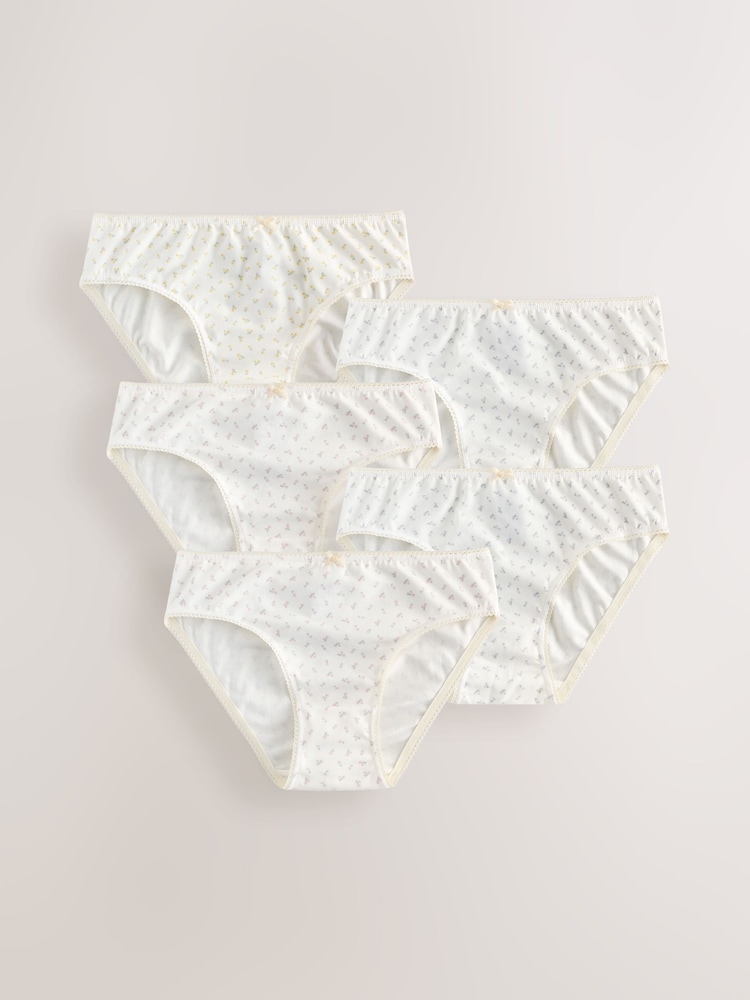 Ecru White Bikini Briefs 5 Pack (1.5-16yrs) - Image 1 of 9