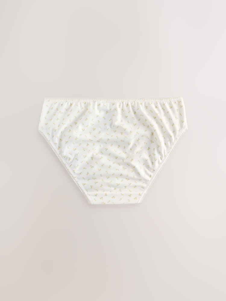 Ecru White Bikini Briefs 5 Pack (1.5-16yrs) - Image 2 of 9