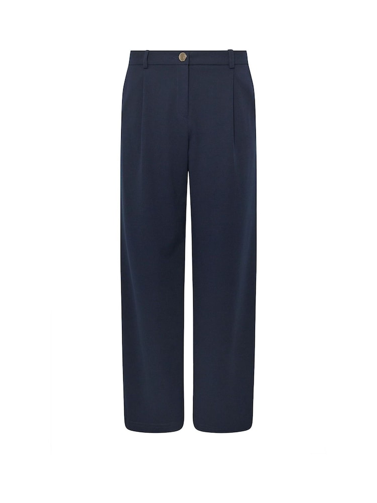 M&Co Blue Scuba Wide Leg Trousers - Image 5 of 5