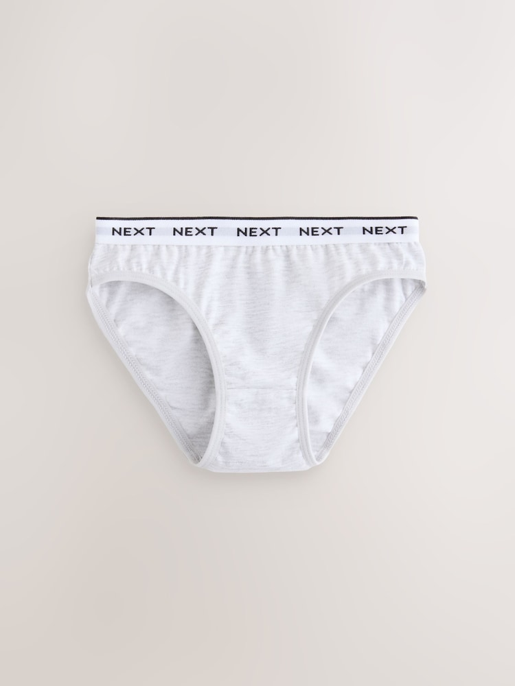 Black/White Print Bikini Briefs 10 Pack (5-16yrs) - Image 6 of 6