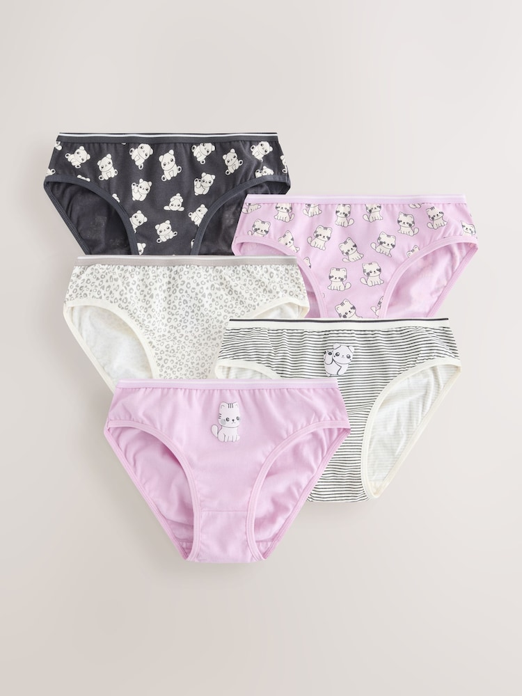 Panda Bikini Briefs 5 Pack (1.5-16yrs) - Image 1 of 9
