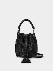Osprey London The Lima Leather Bucket Black Bag - Image 1 of 6