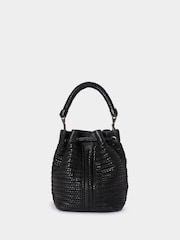 Osprey London The Lima Leather Bucket Black Bag - Image 4 of 6