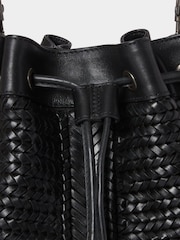 Osprey London The Lima Leather Bucket Black Bag - Image 6 of 6
