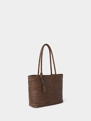 Osprey London The Lima Leather Brown Tote Bag - Image 2 of 5